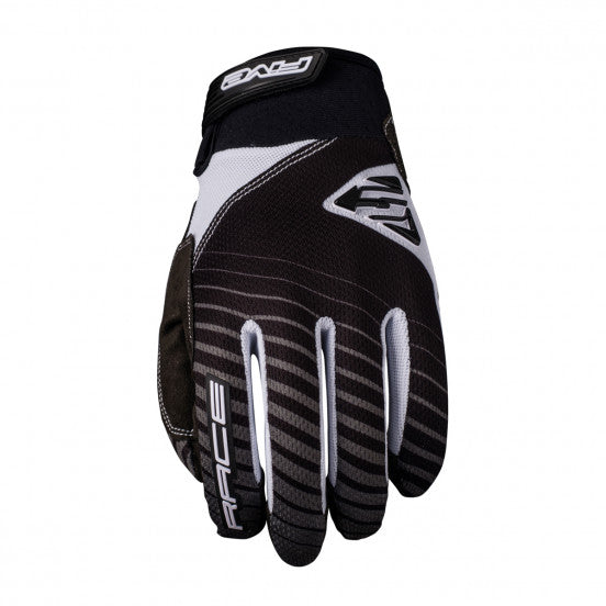 FIVE BMX RACE Gloves, Black/White