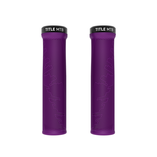 Grips Title MTB FORM Lock-On Violet - ζεύγος μπροστινή προβολή