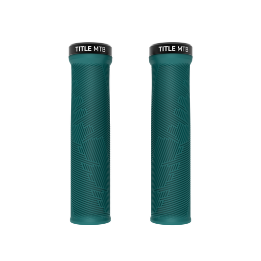 Grips Title MTB FORM Lock-On Τιρκουάζ - ζεύγος μπροστινή όψη