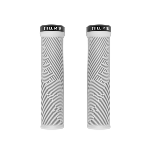 Grips Title MTB FORM Lock-On Λευκό - μπροστινή όψη ζεύγους