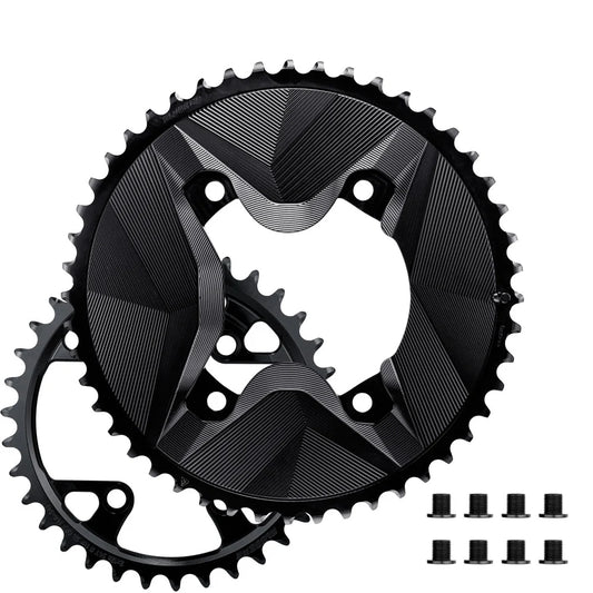 Ζεύγος Δίσκων 12V ALUGEAR AERO 110 BCD για Shimano GRX Μαύρο