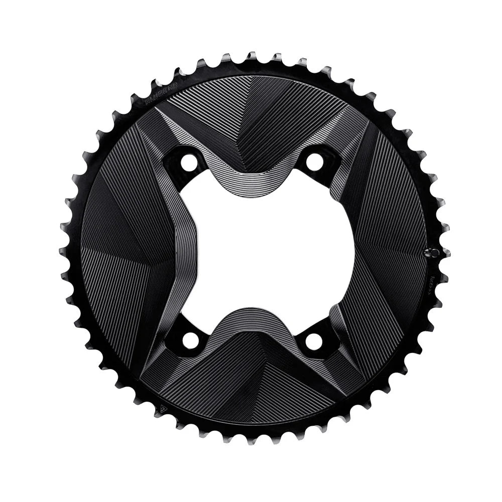 Paire de Plateaux 12V ALUGEAR AERO 110 BCD pour Shimano GRX Noir