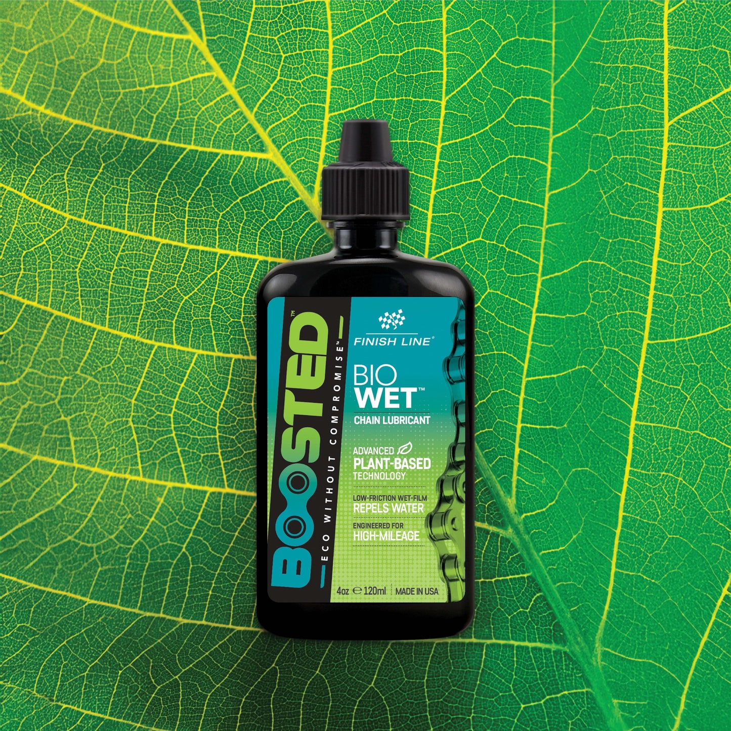 Λιπαντικό αλυσίδας FINISH LINE BOOSTED™ BIO WET (120 ml)