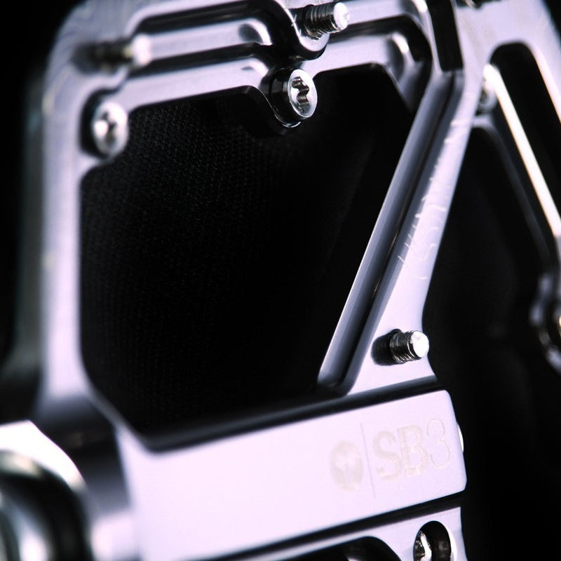 SB3 SPECTRUM Silver flat pedals