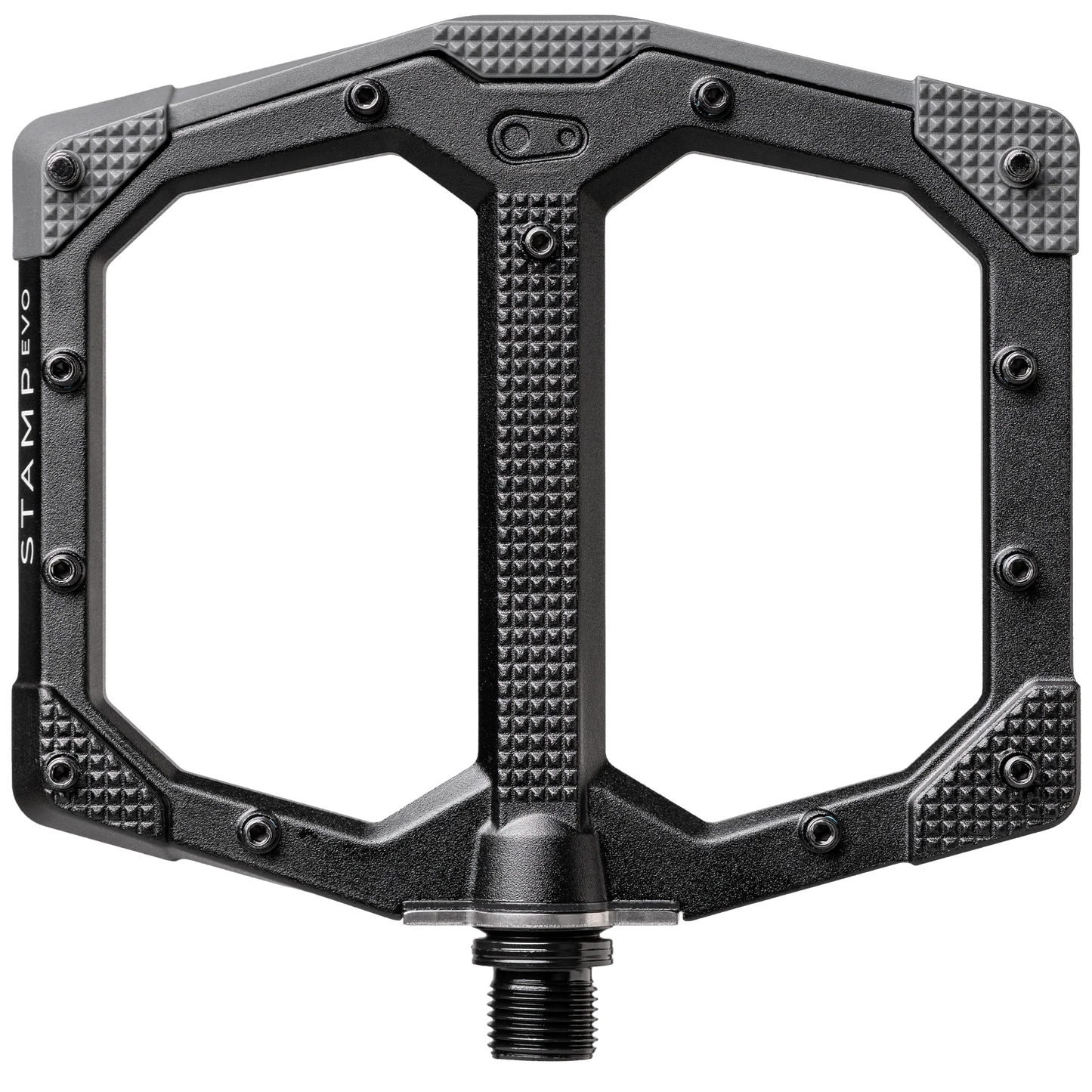 CRANKBROTHERS STAMP EVO Μεγάλα επίπεδα πεντάλ Μαύρο