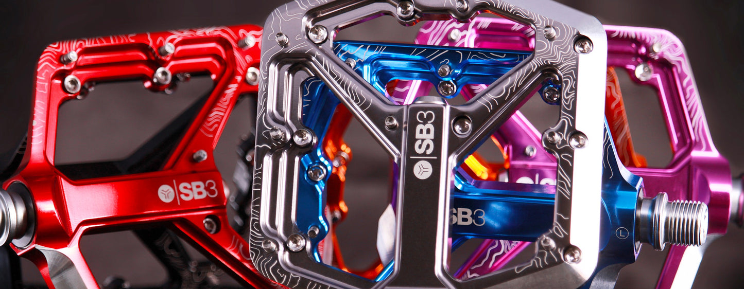 SB3 SPECTRUM flat pedals Black