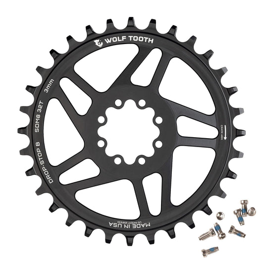 WOLF TOOTH 12V SRAM Direct Mount 8 βιδών Mono Chainring Offset 3mm