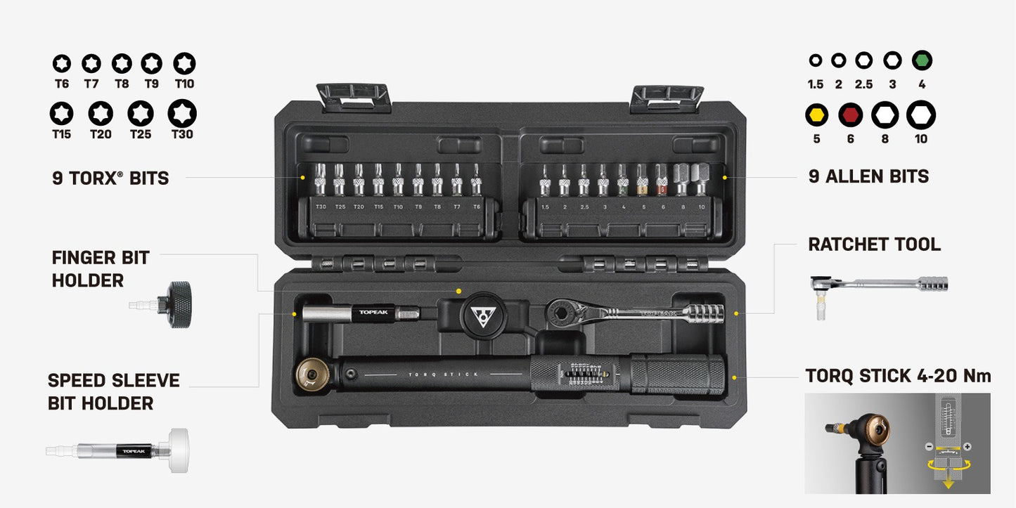 Κλειδί ροπής Torq TOPEAK STICK PRO (4-20 Nm)