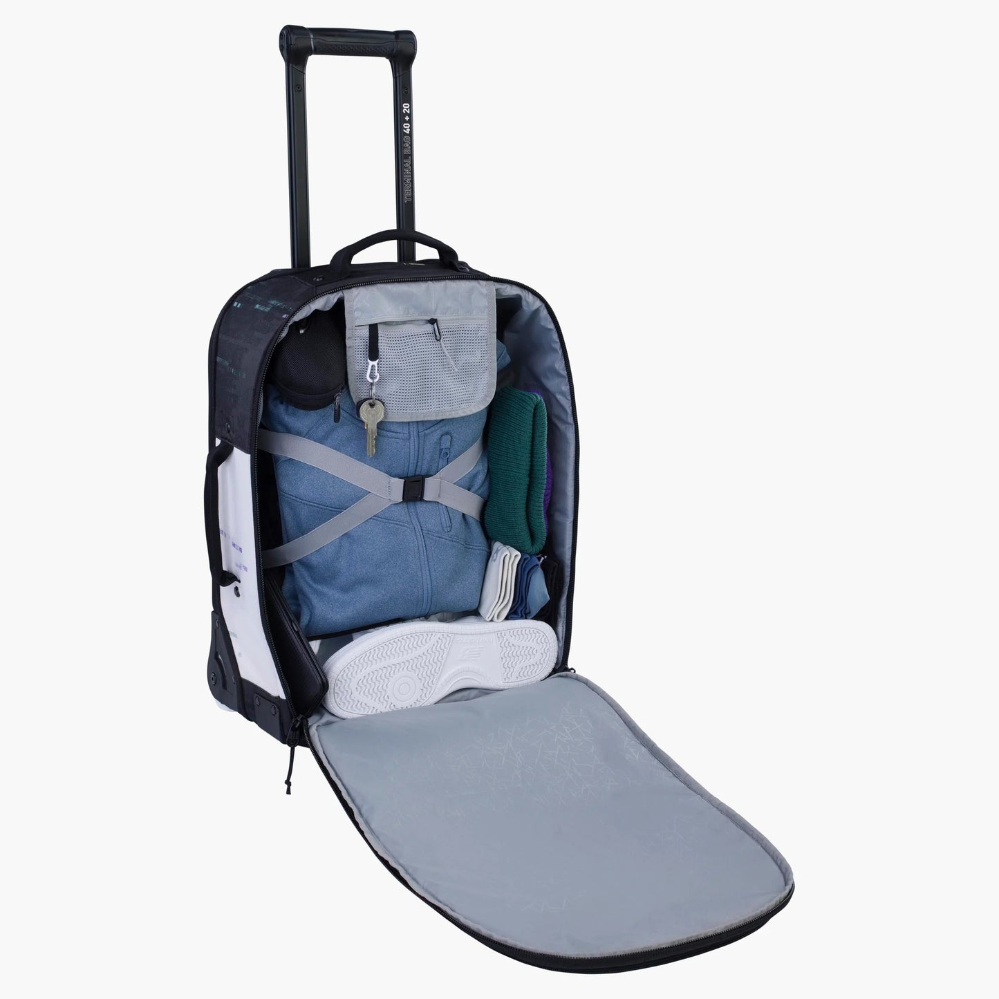 EVOC Βαλίτσα Trolley 40L +20L Μαύρο/λευκό