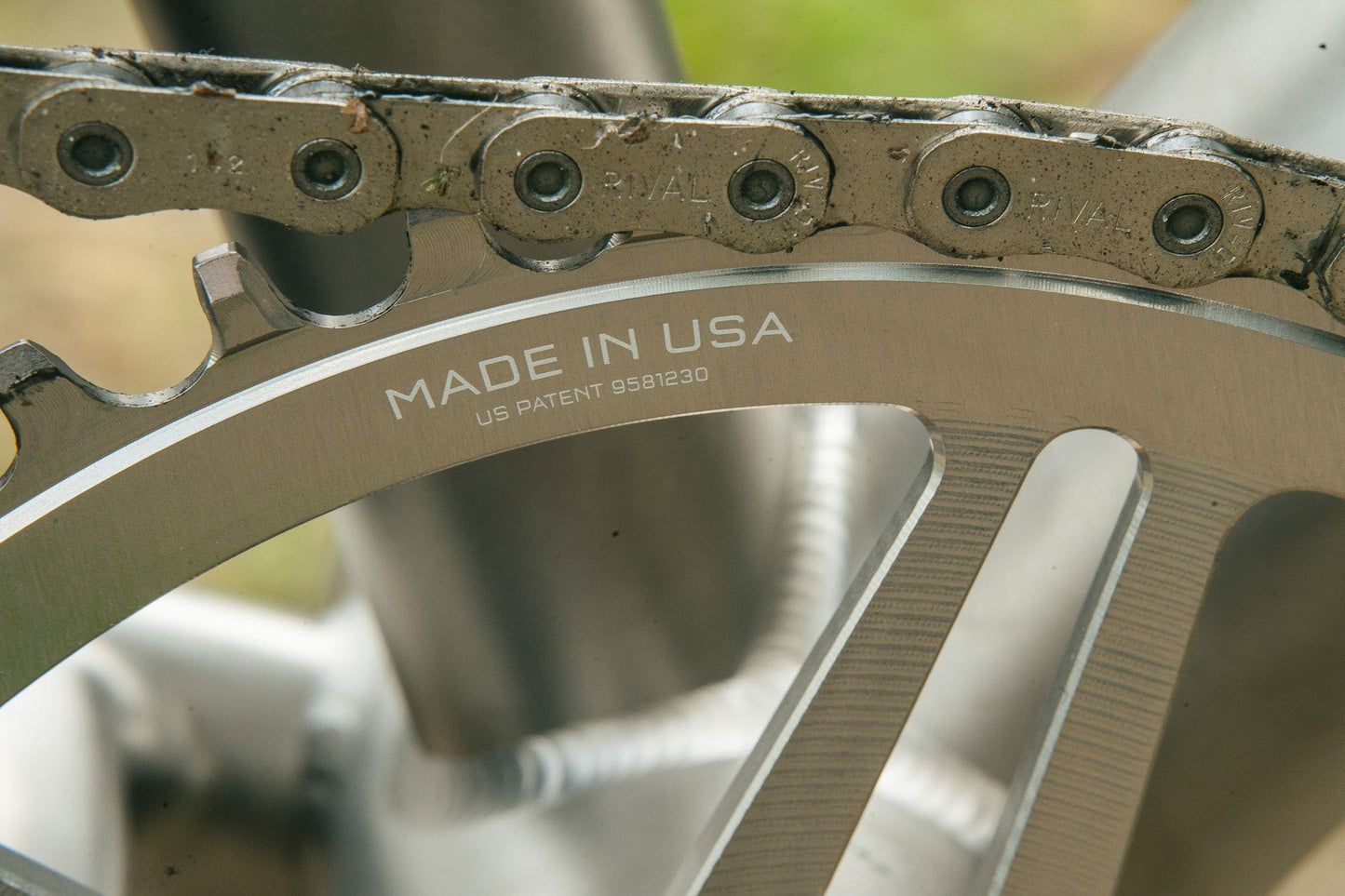 WOLF TOOTH BOOST Άμεση τοποθέτηση SRAM Raw Silver Mono αλυσοδακτύλιος