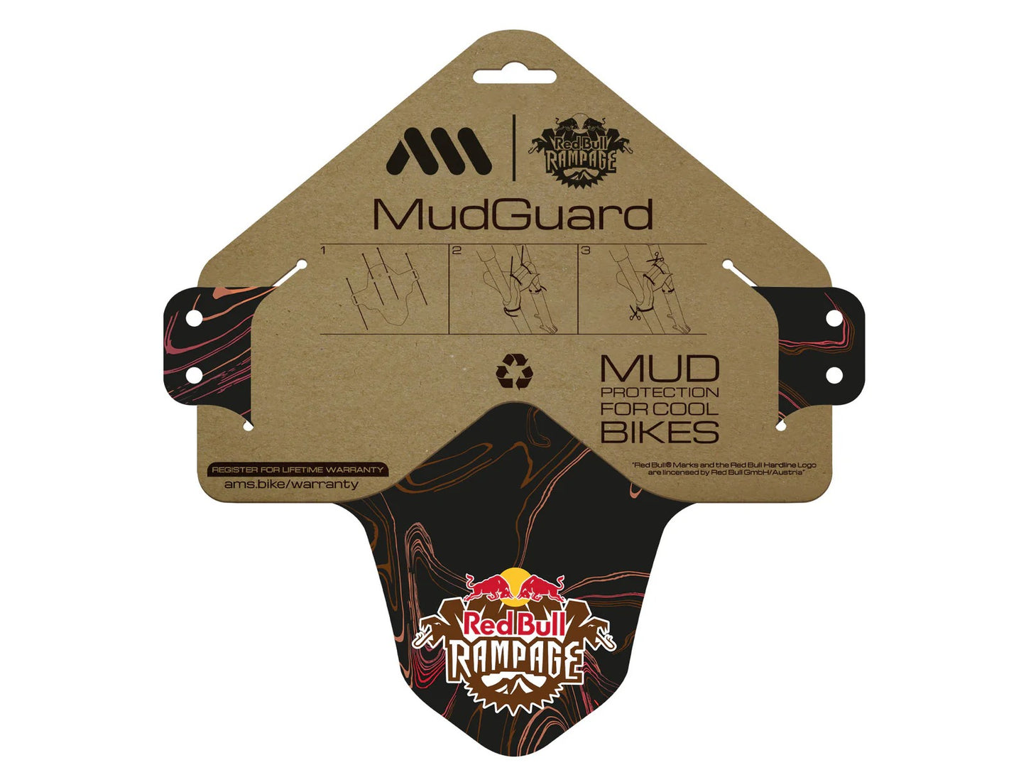 ALL MOUNTAIN STYLE Mudguard Red Bull Rampage Ridgeline καφέ