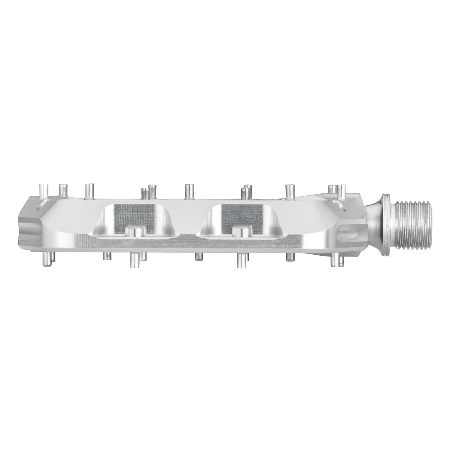 WOLF TOOTH WAVEFORM Large Flat Pedals, Silver