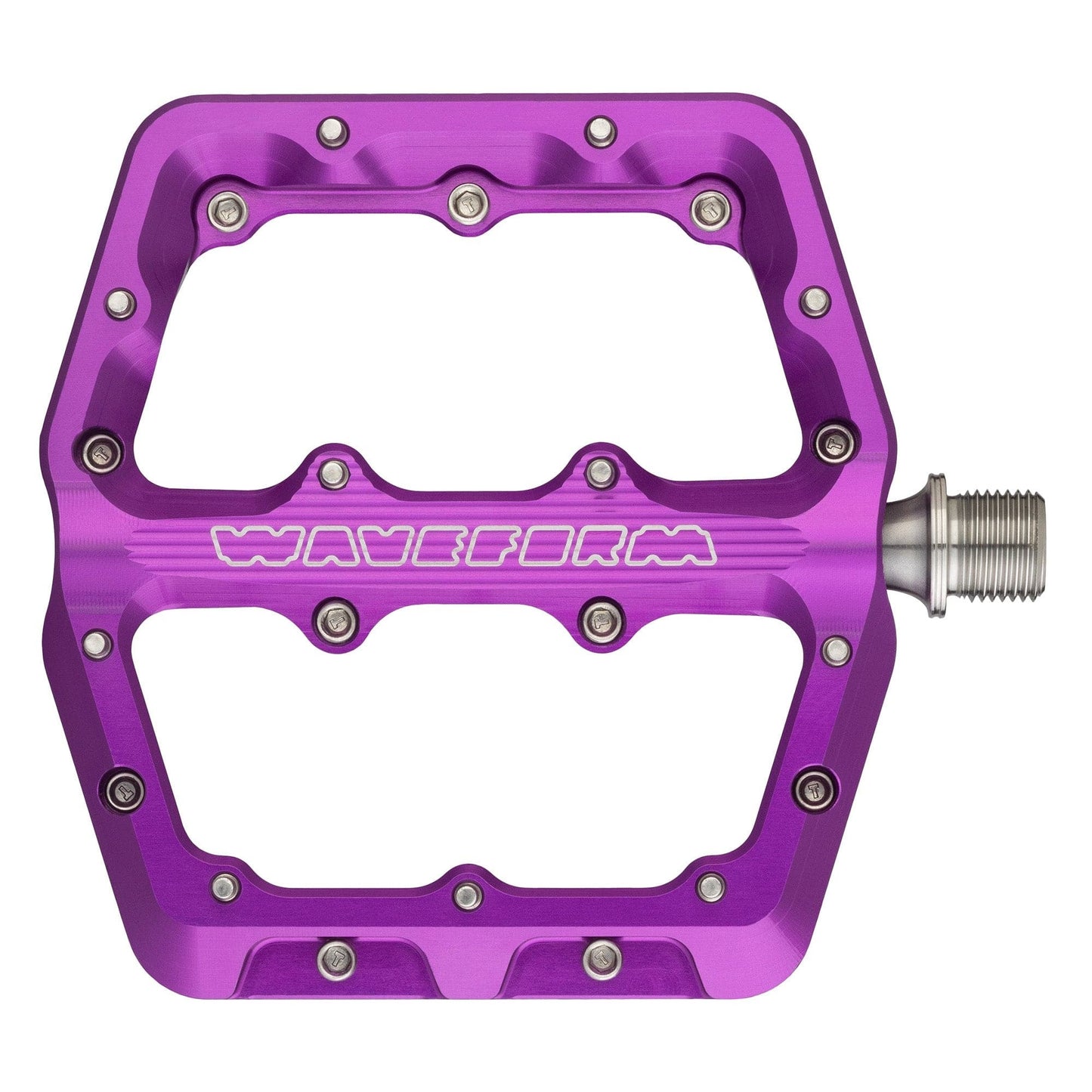 WOLF TOOTH WAVEFORM Large Flat Pedals, Purple