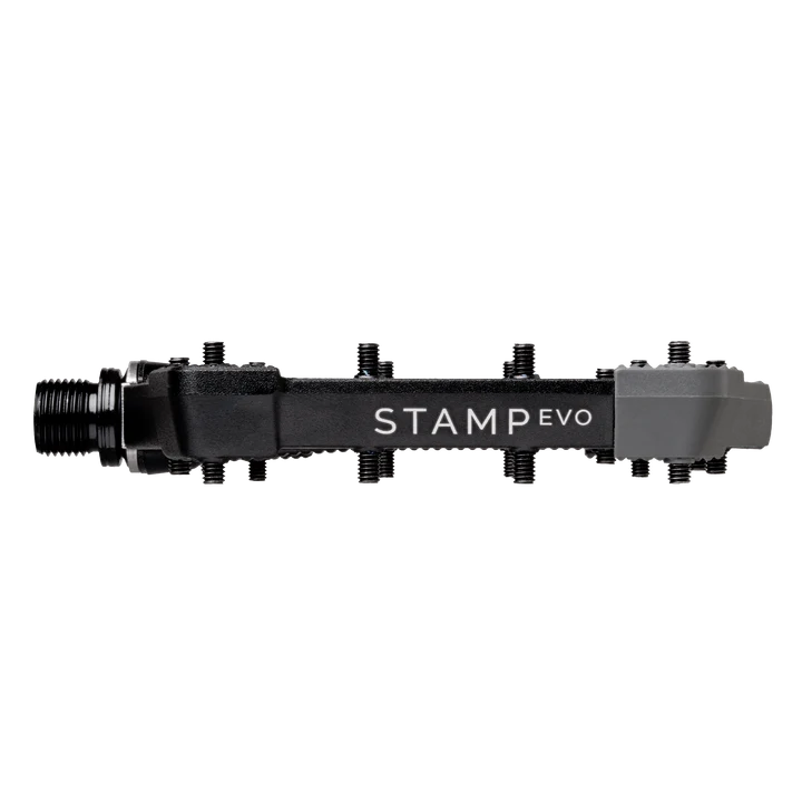 CRANKBROTHERS STAMP EVO Μεγάλα επίπεδα πεντάλ Μαύρο