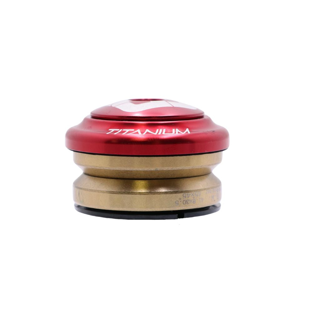 PRIDE Ti45 Titanium iIS42 1"1/8 Integrated Headset Red