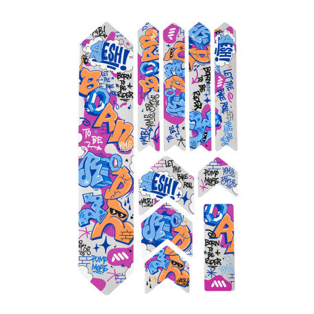 ALL MOUNTAIN STYLE EXTRA Born to Be Rider Μπλε αυτοκόλλητο προστατευτικό πλαισίου