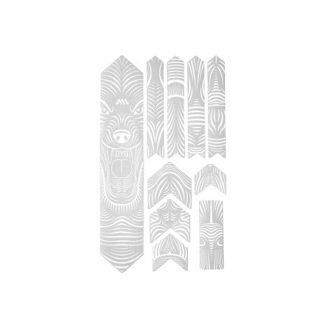 ALL MOUNTAIN STYLE EXTRA Bear Λευκό αυτοκόλλητο προστατευτικό πλαίσιο