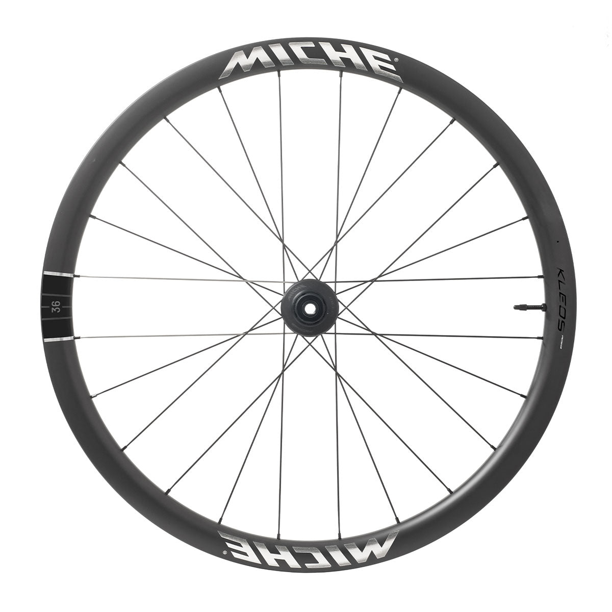 Pair of MICHE KLEOS RD DX36 Tubeless Ready (Center Lock) Team Edition wheels