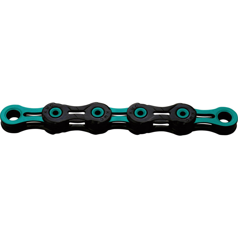 Chain 12 Speed KMC DLC12 Black/Turquoise Waxed