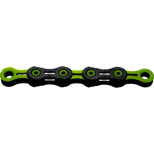 Chain 12 Speed KMC DLC12 Black/Green Waxed
