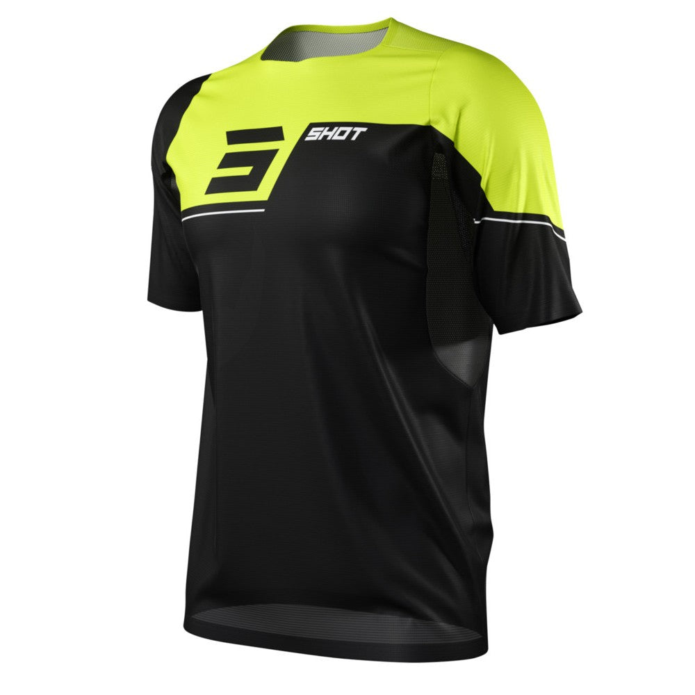 T-shirt SHOT Rogue Revolt Junior Noir/Jaune