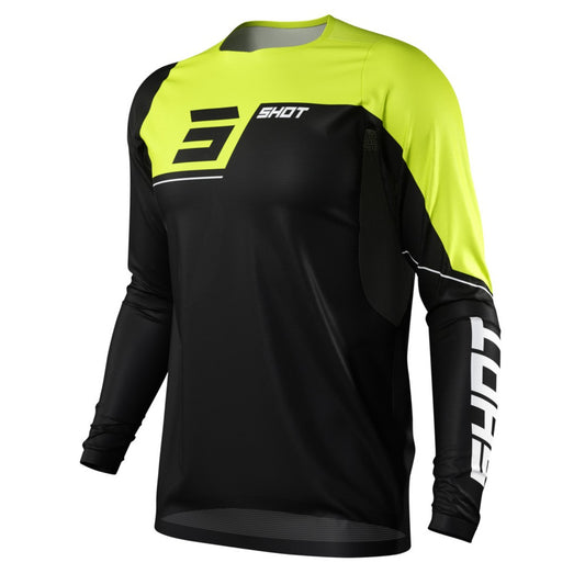 Maillot SHOT Rogue Revolt Noir/Jaune