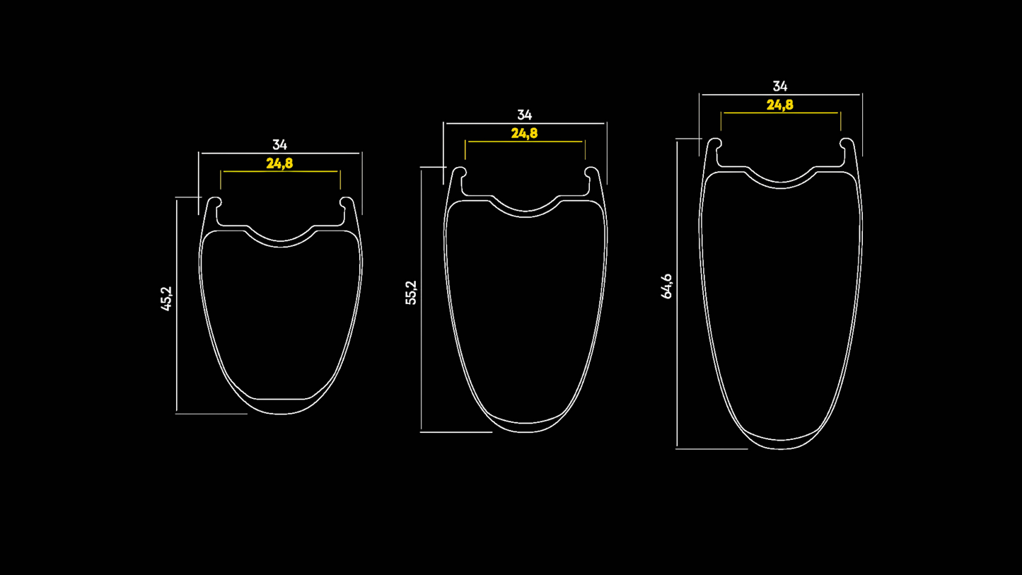 Ζεύγος τροχών MAVIC COMETE 55-65 Tubeless Ready (Center Lock)
