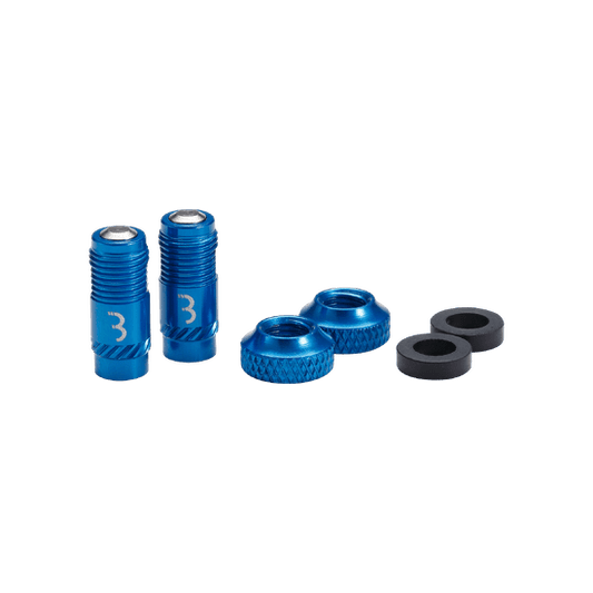 Valve tips BBB CORE CAP Blue (x2)
