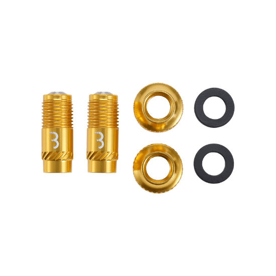 Valve tips BBB CORE CAP Gold (x2)