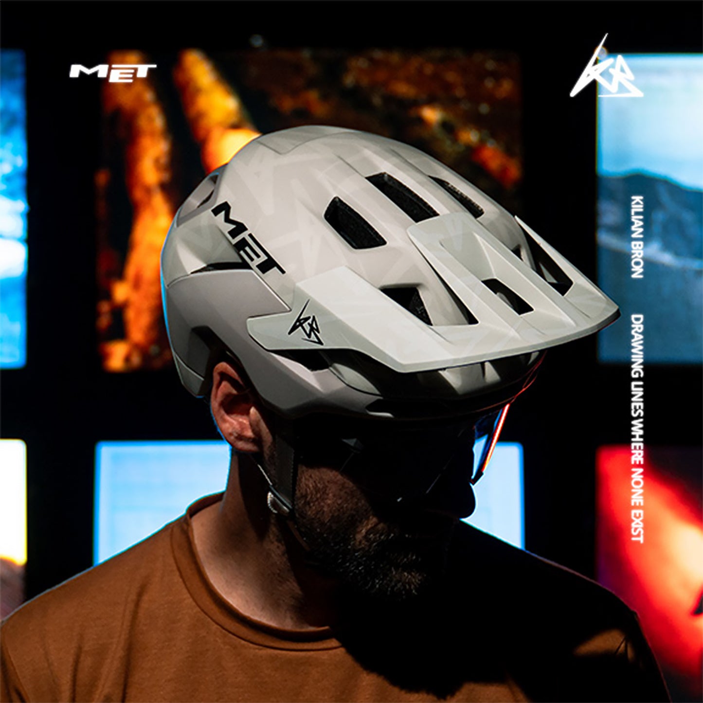 Κράνος MTB MET REVO MIPS KILIAN BRON LIMITED EDITION Ecru/Grey
