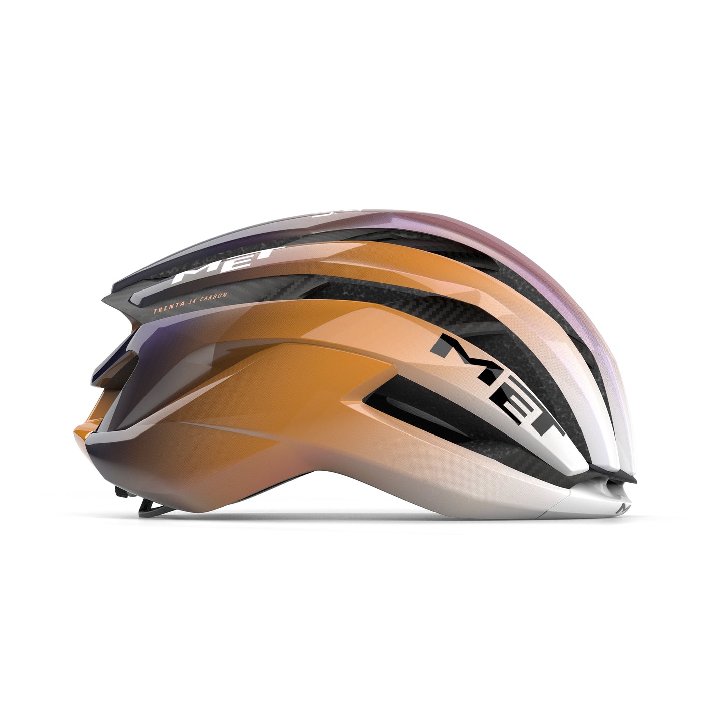 MET TRENTA 3K CARBON UAE TEAM ADQ 2026 Violet/Orange Helmet