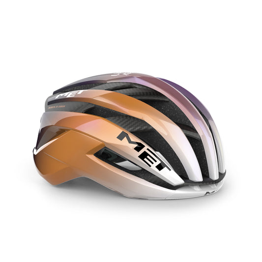 MET TRENTA 3K CARBON UAE TEAM ADQ 2026 Ιώδες/Πορτοκαλί κράνος
