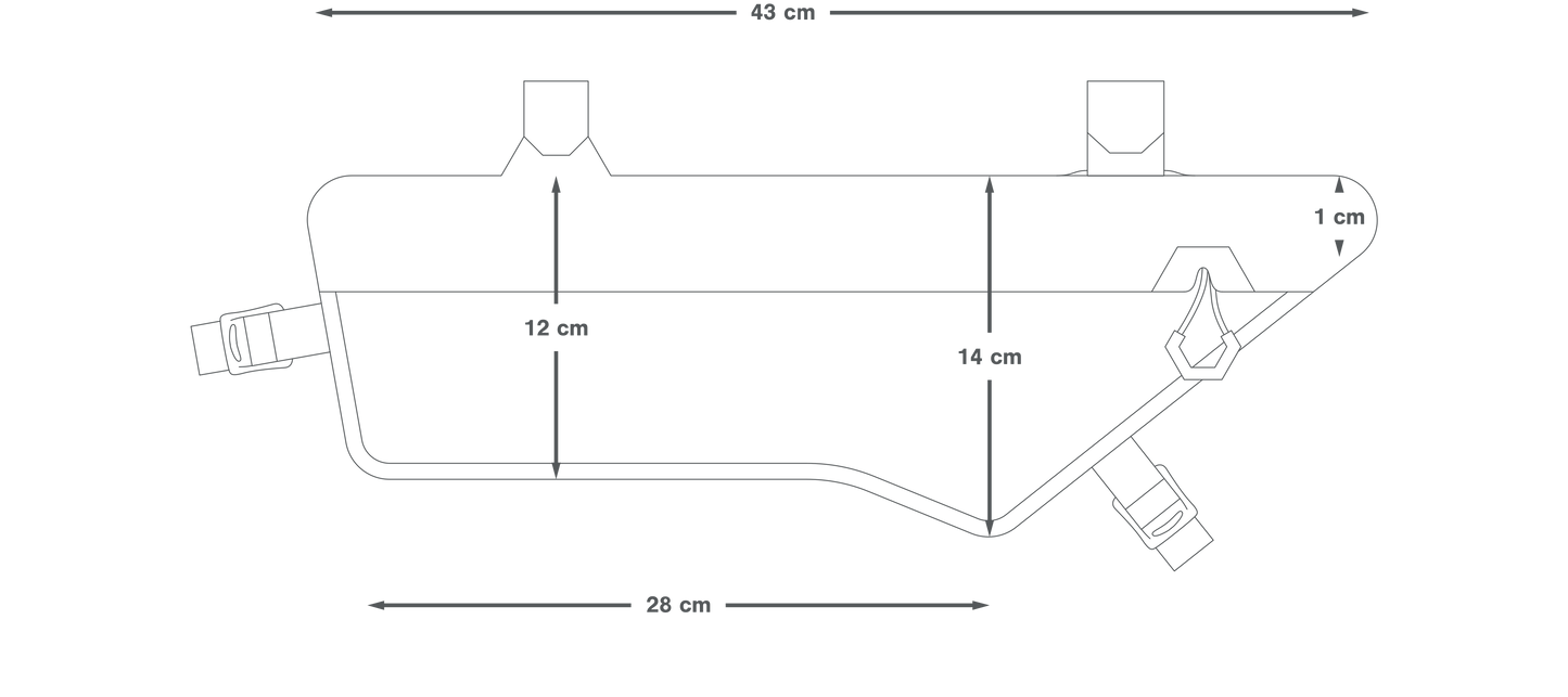 APIDURA EXPEDITION COMPACT FRAME PACK DRY 3 L τσάντα πλαισίου μαύρο