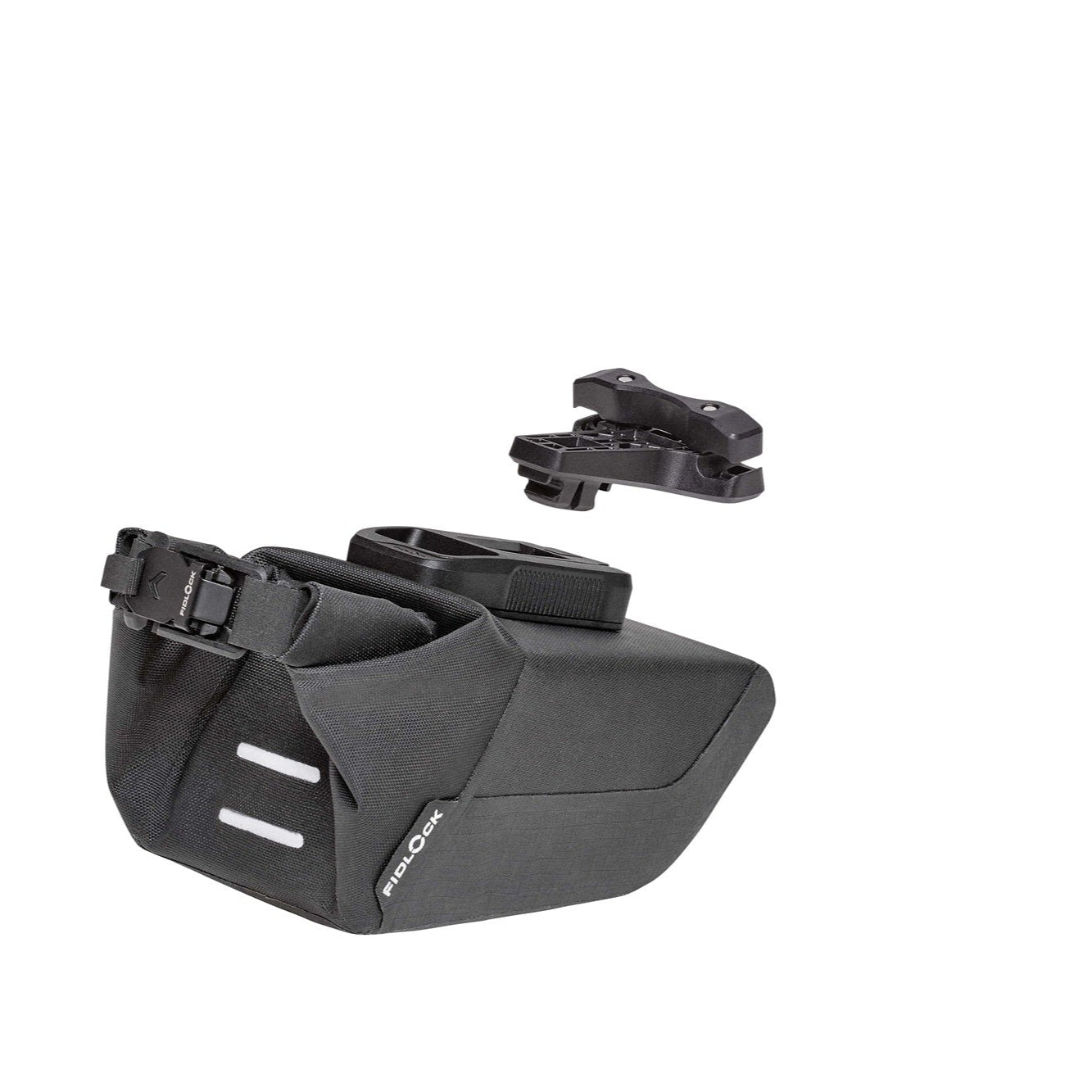 Saddle bag + Support FIDLOCK PINCLIP SET Black