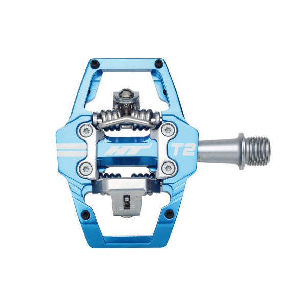 Πετάλια HT COMPONENTS ENDURO T2 Μπλε