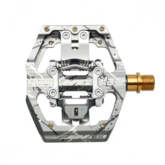 Πετάλια HT COMPONENTS X3 Titanium Camo Grey