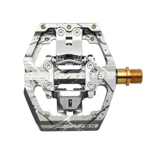 Πετάλια HT COMPONENTS X3 Titanium Camo Grey