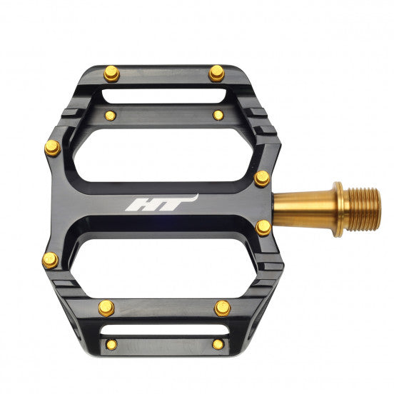 HT COMPONENTS AR09T Flat Pedals Black