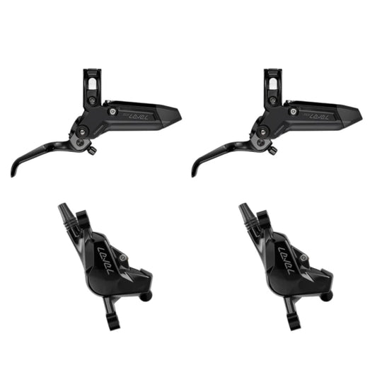Ζεύγος φρένων SRAM LEVEL SILVER STEALTH 2 εμβόλων Μαύρο