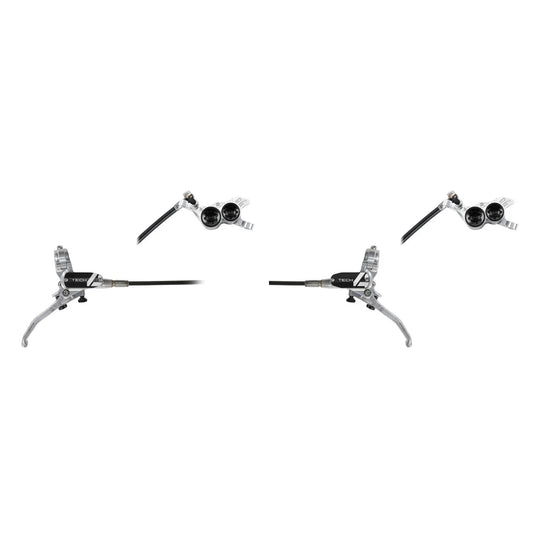 Pair of HOPE TECH 4 V4 Aviation Discless Brakes Silver/Black