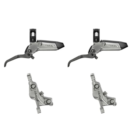 Ζεύγος φρένων SRAM LEVEL ULTIMATE STEALTH 4 εμβόλων Silver
