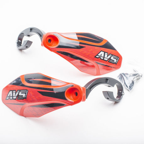 AVS KIT DECO Χειροφυλακτήρας Alu Leg Κόκκινο/Μαύρο