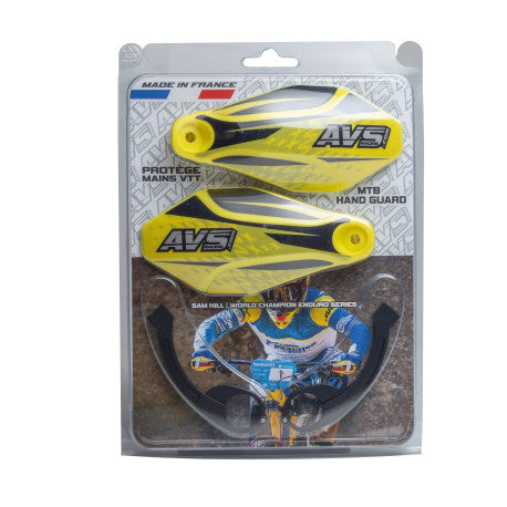 AVS KIT DECO Χειροφυλακτήρας Alu Leg Κίτρινο/Μαύρο