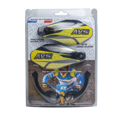 AVS KIT DECO Χειροφυλακτήρας Alu Tab Μαύρο/Κίτρινο