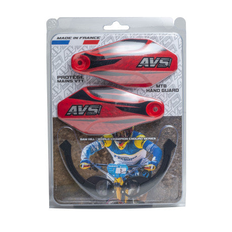 AVS KIT DECO Hand Protector Alu Paw Black/Red