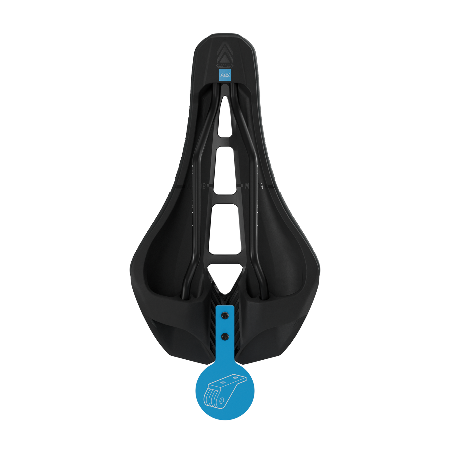 PRO 3D TEAM 142mm Σέλα Ανοξείδωτες ράγες μαύρο