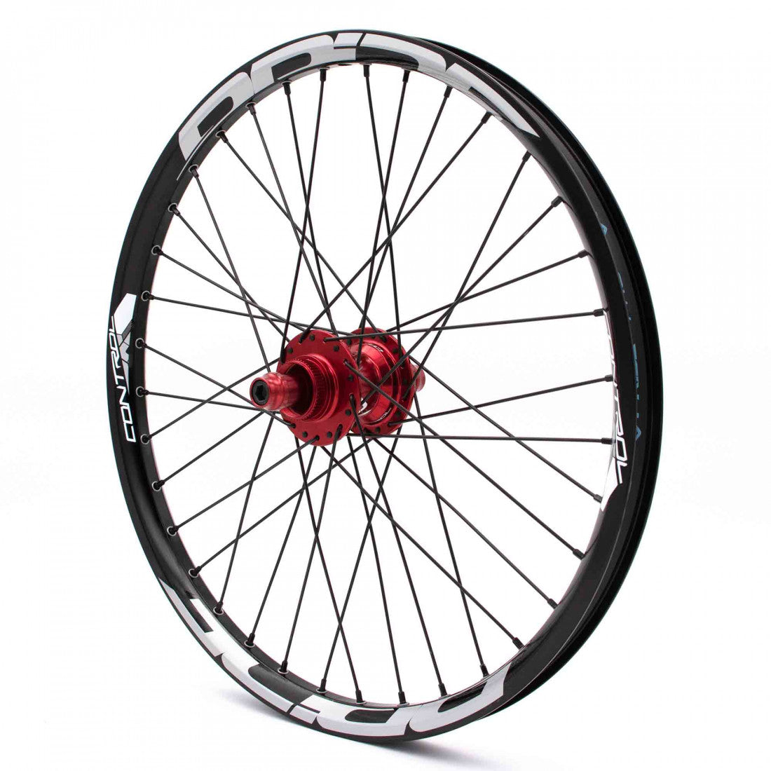 PRIDE 20" (406mm) Control V1 Disc 20/10mm Axle Red Wheelset