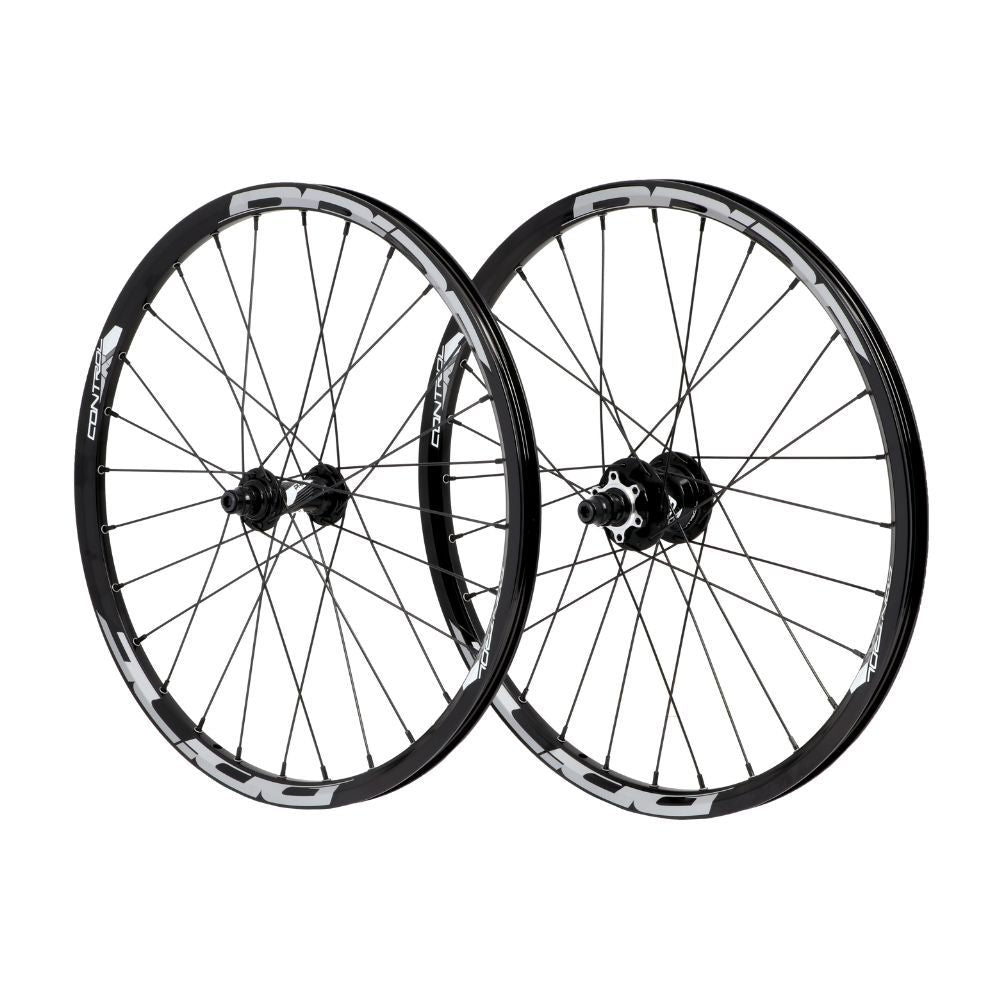 PRIDE 20" (451mm) Control V2 Disc Axes 10/10mm Black Wheel Set