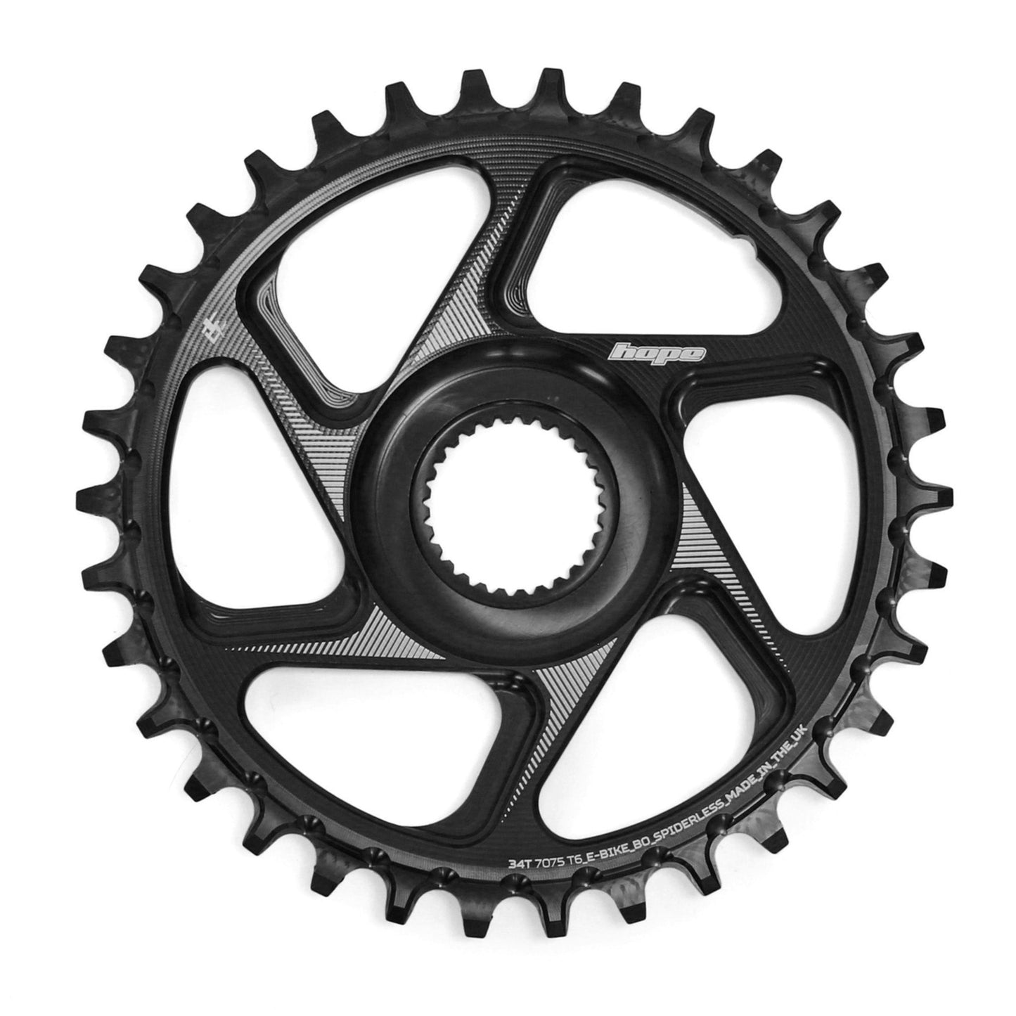 Plateau Mono HOPE R22 9/10/11/12V Direct Mount E-Bike BOSCH Black