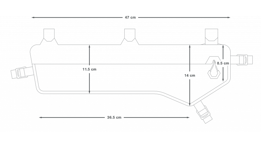Τσάντα πλαισίου APIDURA EXPEDITION FRAME PACK 5 L Μαύρο